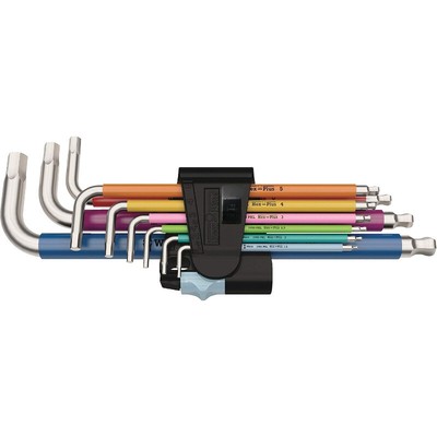 L-Key Set 3950 Spkl/9 SM Metric of Stainless Steel,MULTI