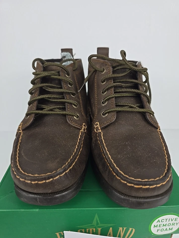 Botín Chukka vintage Eastland Seneca marrón cuero aceitado con cordones punta 7 usado en excelente estado Foto 4 de 4