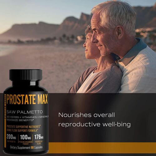 Prostate Max, Prostate Health Supplement for Men with Saw Palmetto Plus 30 Herbs - Picture 4 of 7