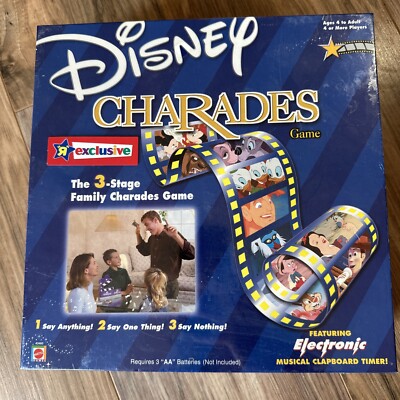 Disney Charades 3-Stage Family Game - Electronic Musical Timer 2001 Factory Seal
