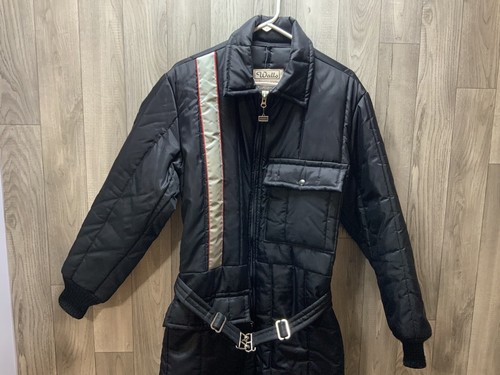 Walls Mens Black Blizzard-Pruf One-Piece Snowsuit Size Medium 38-40 - Picture 2 of 18