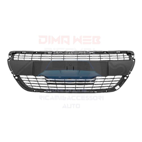 GRIGLIA ANTERIORE RADIATORE MASCHERA NERA CROMATA PEUGEOT 208 DAL 2015 AL 2019 - Foto 2 di 2
