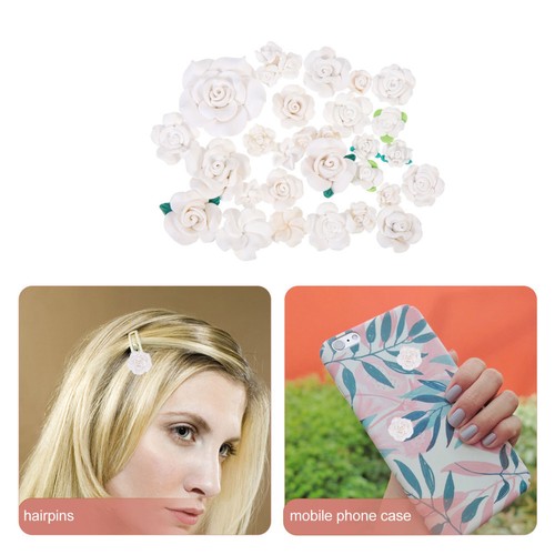 4 Pack Weiche Keramikblüten Verzierungen Zubehör Für Handyhüllen - Photo 6/12