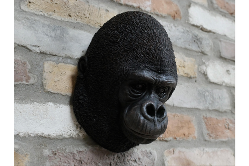 Gorilla Head Wall Hanging Home House Decoration Ornament Statue Sculpture - Picture 3 of 4