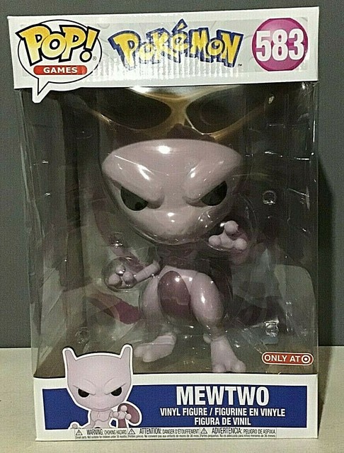 Funko Pop! Animation: Pokemon - Mewtwo (10 inch) Vinyl Figure (Target Exclusive) for sale online