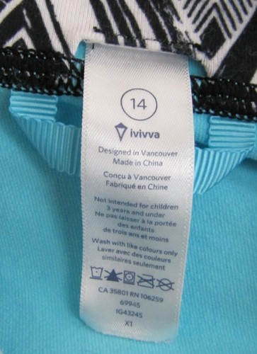Ivivva Girls Size 14 Blue Fleece Full Zip Two Pocket Jacket - Picture 4 of 4