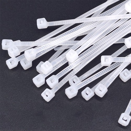 Envolturas de cable de plástico de nailon de 2,5 mm de ancho con cremallera fuertes todos los tamaños blanco/negro - Imagen 8 de 12