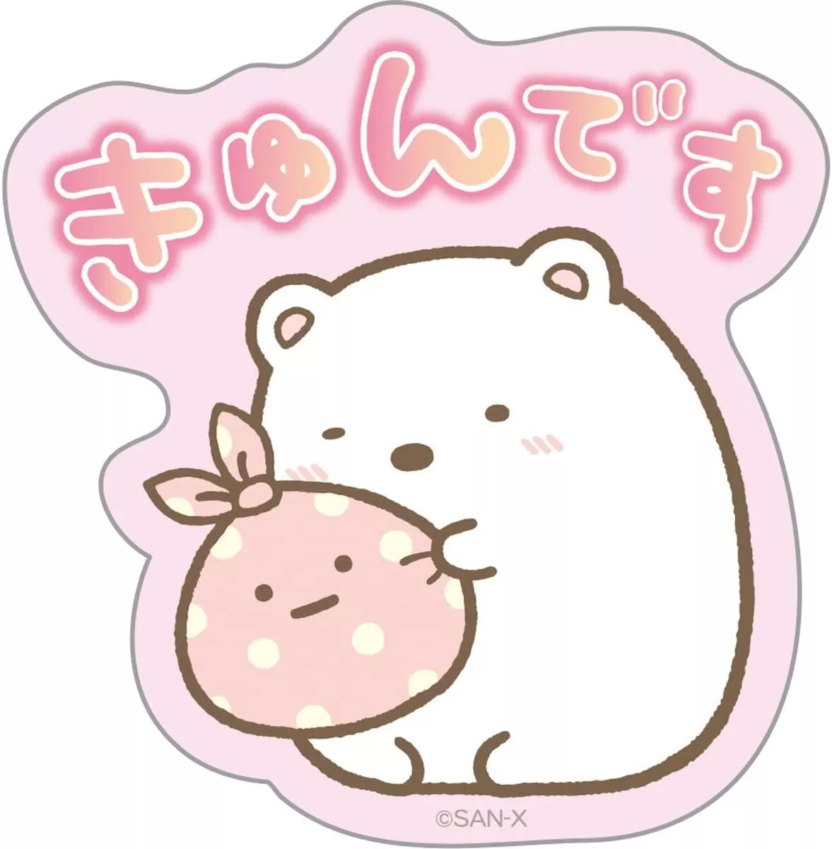 San-X Sumikko Gurashi Clear Decorative Stickers : Red