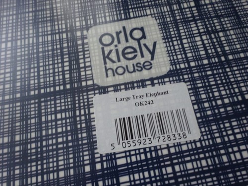Vintage Stil Orla Kiely großes Serviertablett in Birkenfurnier / Elefantenmuster - Bild 5 von 11