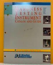 New Age Industries 1994 Hardness Testing Instrument Catalog and Guide.