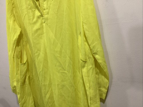 Zanzea Women’s Yellow Long Sleeves Tunic Top Size 18 NWT - Picture 2 of 6