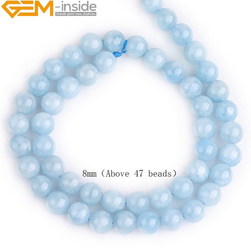 15" Natural Round Gemstone Beads Wholesale 6mm 8mm 10mm Spacer Lot Jewellery - Picture 99 of 385