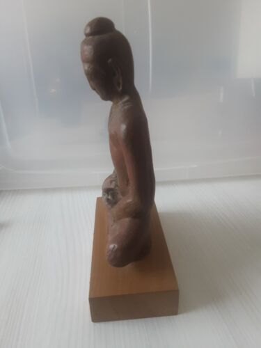 Buddha aus Holz/ Vintage/Gebraucht/18,5×12,5×6cm - Bild 5 von 7