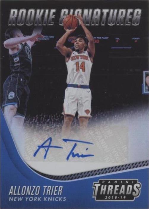 2018-19 Panini Threads - Allonzo Trier #21 - 1 of 2
