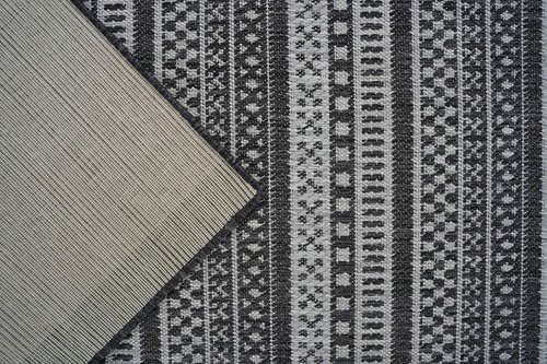 Contemporary Indoor / Outdoor Sisal Area Rug for Garage, Garden Kitchen | Gray - Picture 6 of 6
