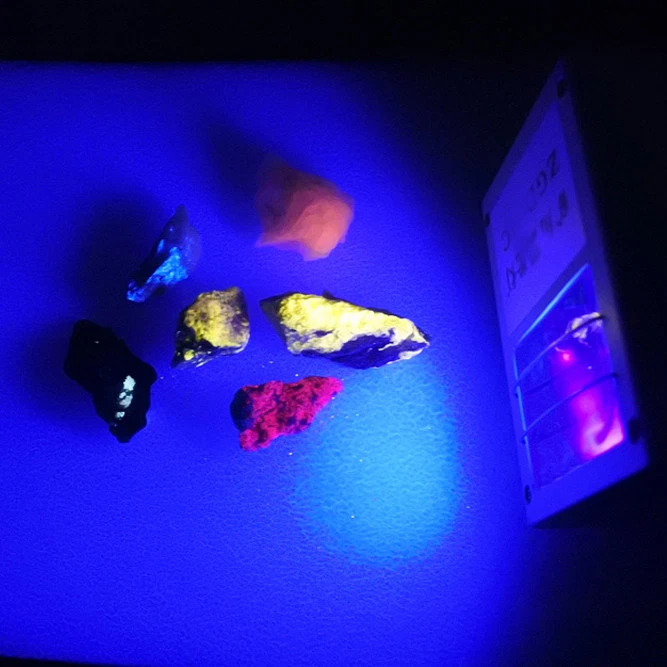 254nm Shortwave UV Scheelite Ultraviolet Lamps Rechargeable Fluorescent Minerals