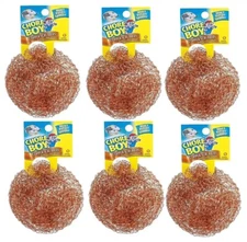 Chore Boy Ultimate Copper Scrubber Scouring Pad, 100% Pure Copper (6-Pack)
