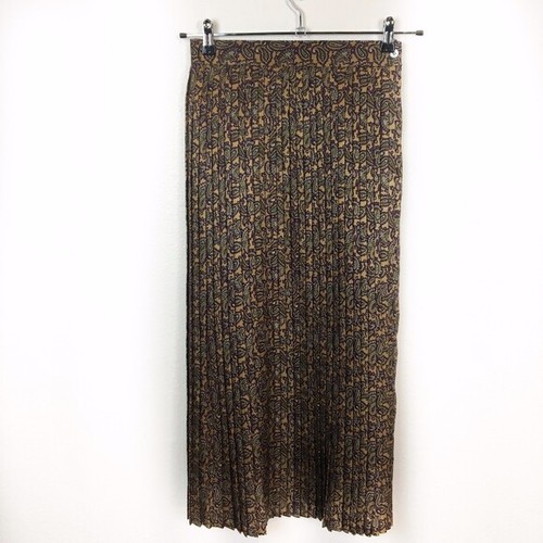 Nordstrom Wool Skirt Women SZ S Pleated Autumn Preppy Freedberg Women Multicolor