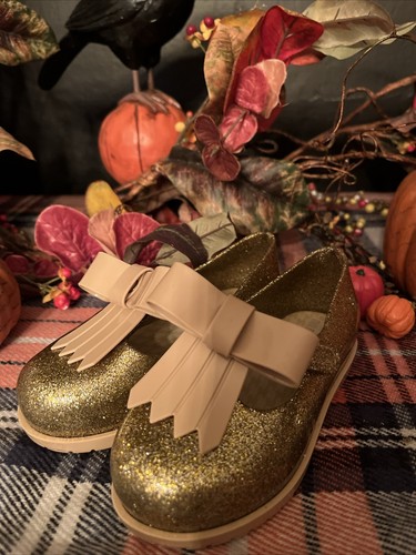 Mini Melissa Mini Classic Baby II Fliege Mary Jane Lauflernwagen flach Größe 9 - Bild 2 von 8