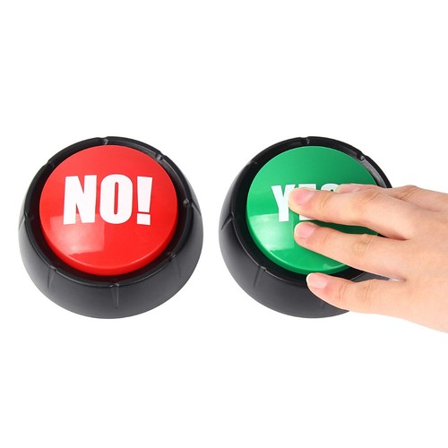 NO YES SORRY Bullshit Sound Talking Funny Button Event Game For Party Gift KU - Picture 11 of 12