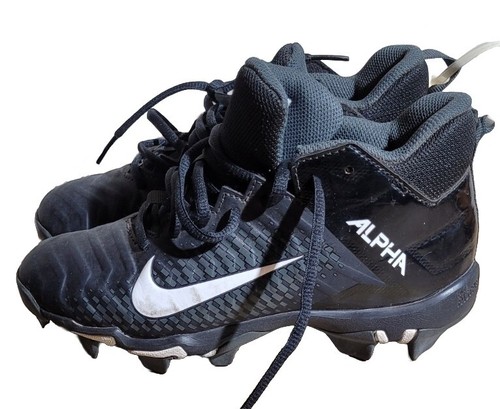 Nike Alpha Fastflex “Black” Cleats Size 2.5Y - Picture 2 of 9