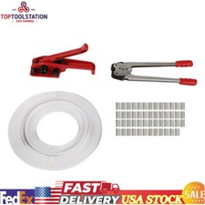 1000N Banding Strapping Kit Packaging Tensioner & Sealer Tool Fit 0.6-0.7in Belt