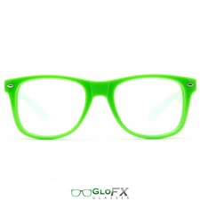 Gafas Rave ** Mejor Calidad ** Excelente con Guantes LED Orbits Poi y Raves VERDE