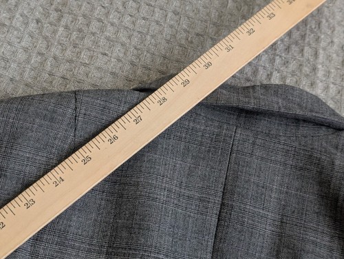 Banana Republic Blazer Women 4 Gray Wool Stretch Lined 1 Button NWT - Picture 20 of 21