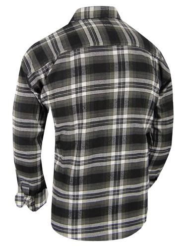 Plaid Flannel Shirt Mens Soft Button Down Collar Chest Pocket Great New Colors - Picture 8 of 30