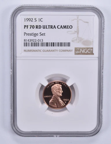 1992-S Lincoln Memorial Cent Prestige Set PF70 UCAM NGC Brown Label