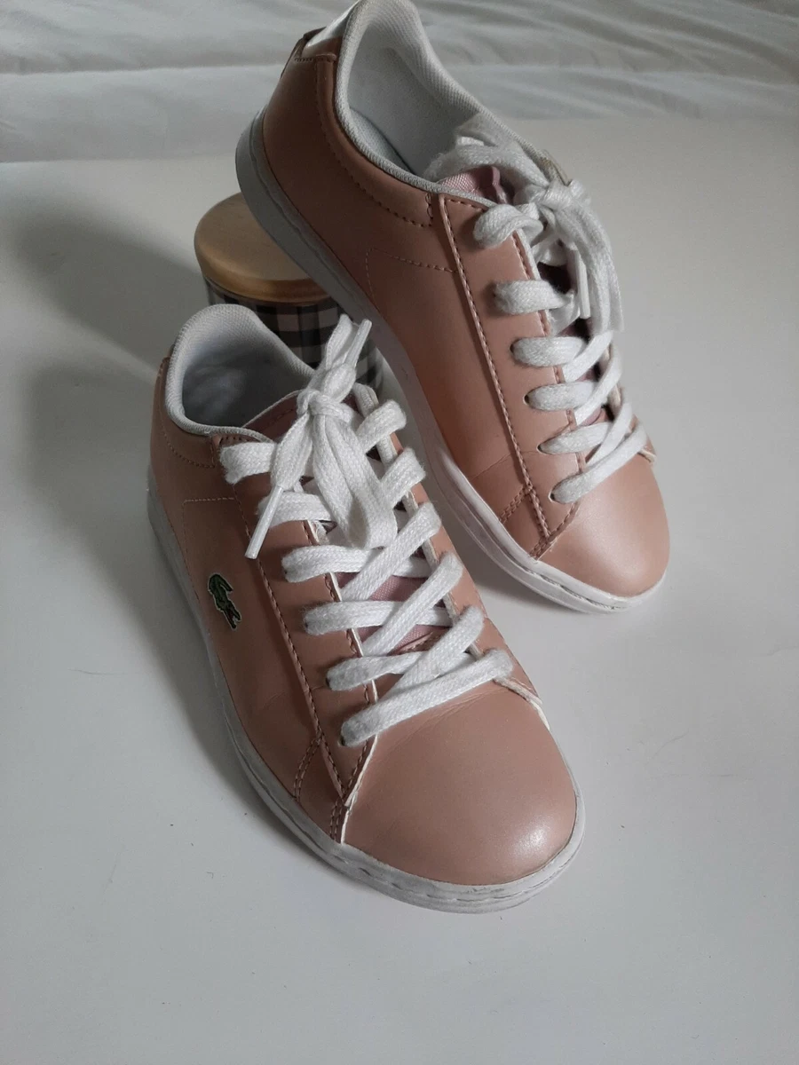 Lacoste girls shoes carnaby evo Size 13 Pink Lace Up eBay