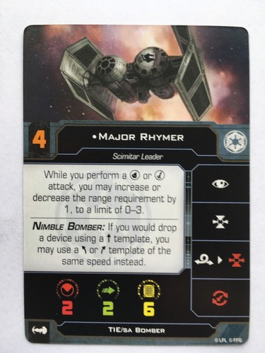 Star Wars X-Wing 2. Auflage: Galaktisches Imperium Pilotenkarten - Bild 28 von 63