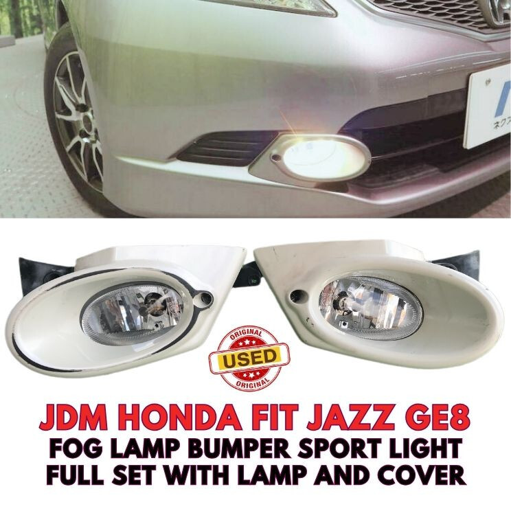 JDM Honda FIT JAZZ GE8 Fog Lamp Bumper Sport Light Full Set