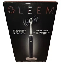 GLEEM Rechargeable Toothbrush NAUTICAL with Travel Case Charging Base