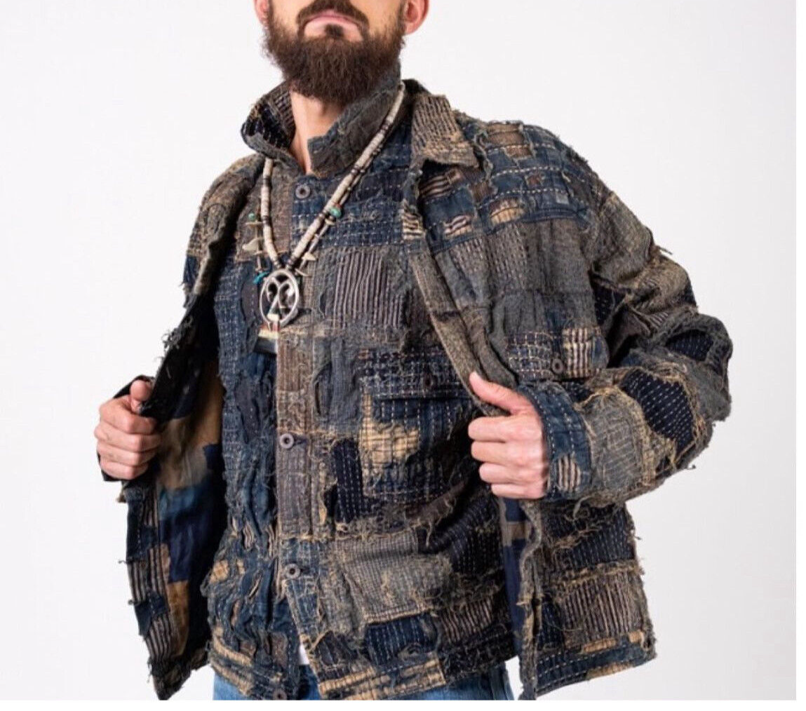 KAPITAL】BORO Denim T-Back Drizzler jacket SIZE L NEW | eBay KAPITAL】BORO Denim T-Back Drizzler jacket SIZE L NEW | eBay