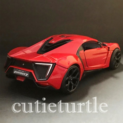 1:24 Fast & Furious 7 Lykan Hypersport Supercar Red - Picture 2 of 3