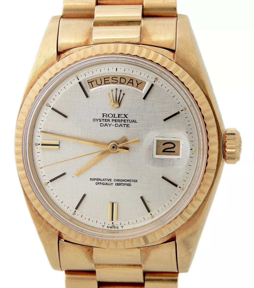 Mens yellow gold sale watch