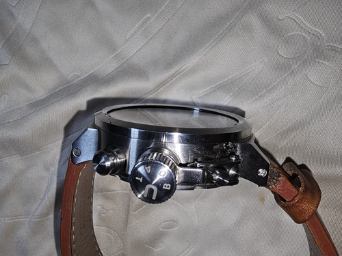 Rare Genuine Italo Fontana U-Boat Flightdeck CAS-3 45mm Chronograph Watch - Picture 7 of 16