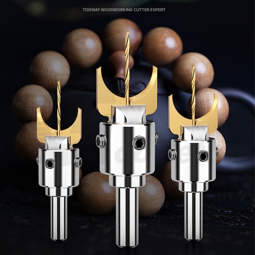 Ø 6-30mm Buddha Bead Wooden Bead Making Router Tool Kit Milling Cutter Drill Bit - Picture 5 of 31