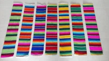 Mexican Table Striped Runner Corredor De Mesa Serape 11"x 80" Boda Fiesta Party 