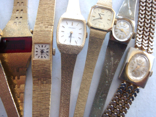 VINTAGE WATCH LOT MANUAL WOMEN'S WATCHES QUARTZ REPAIR, BATTERY, PARTS LOT - Picture 7 of 24