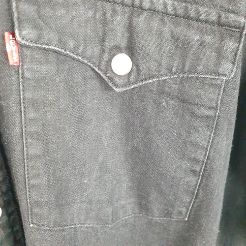 Levis Pearl Snap Jeanshemd Herren XXL 2XL Schwarz Western Langarm Cowboy - Bild 5 von 12
