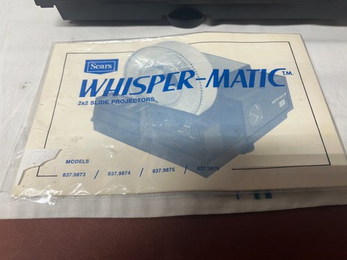 Sears Whisper-Matic IV  - 2 x 2 Slide Projector Model 9876- POWERS ON - Picture 5 of 19