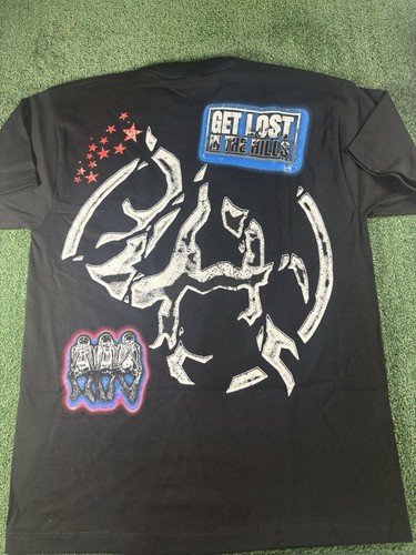 Camiseta Lost Hills 'Get Lost' Para Hombre Grande Negra Estampado Gráfico - Auténtica - Imagen 5 de 15
