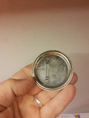 Vintage Forelle Unlimited Pinback Button 70er 80er Jahre Fliegenfischen  - Bild 5 von 5