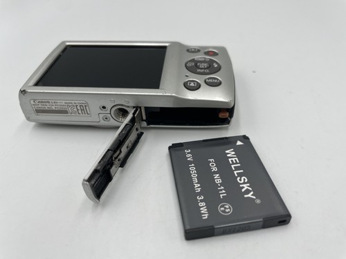 Excellent Canon PowerShot IXY 200 ELPH 185 digital Camera 180 silver 1157 - Picture 10 of 20