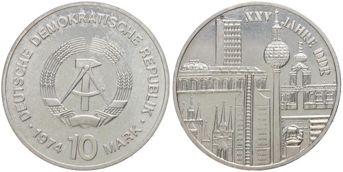 Germany - GDR 10 mark special coins 1966-1990 A - various vintages - Picture 12 of 52
