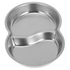  Geteilter Soßenteller aus Edelstahl für den Haushalt, Gewürzteller,