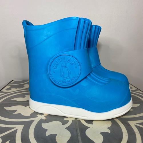 Bota de mayordomo sobre bota verde azulado niño pequeño/niño pequeño talla 10 impermeable nueva con caja - Imagen 4 de 10