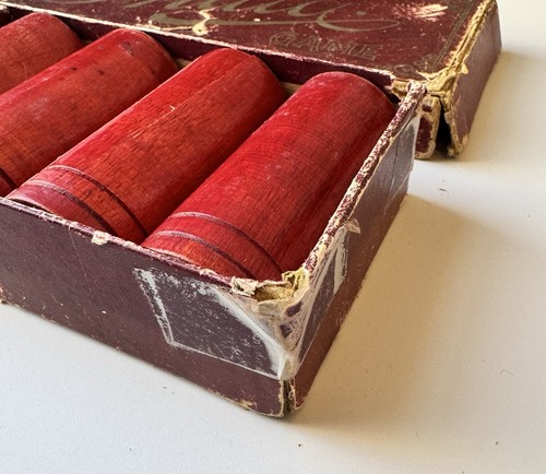 Antique India Game Travel Set w/ Dice & Shakers Parcheesi Style 1800s 1900s - Picture 8 of 15